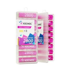 Аккумулятор AA/R6 2800мА.ч NI-MH 8b (уп.8шт) КОСМОС KOCR6NIMH2800mAh8B