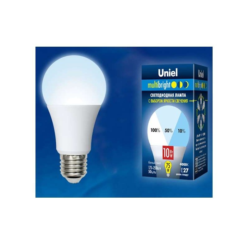 Лампа светодиодная LED-A60-10W/NW/E27 /FR/MB PLM11WH Multibright 10Вт грушевидная матовая 4000К нейт