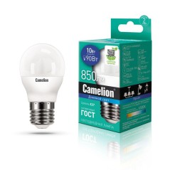 Лампа светодиодная LED10-G45/865/E27 10Вт 220В Camelion 13570