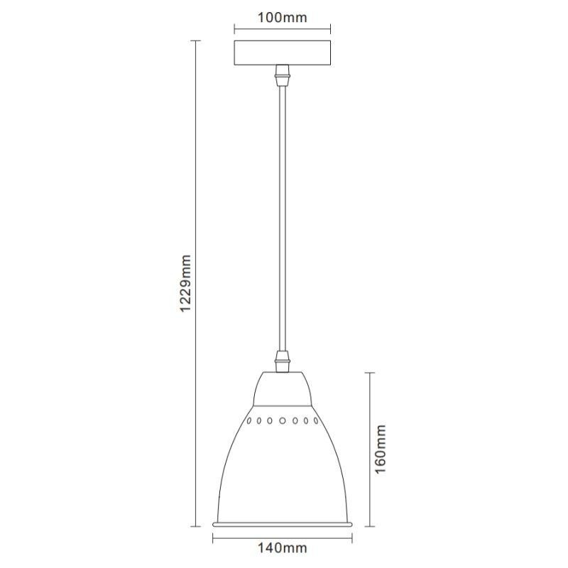 Светильник PL-430S-1 С59 подвес. LOFT 1хE27 60Вт 230В старин. медь Camelion 13084