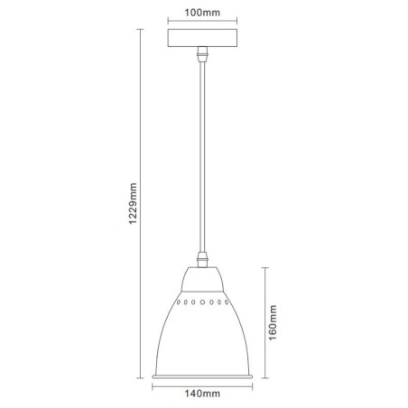 Светильник PL-430S-1 С59 подвес. LOFT 1хE27 60Вт 230В старин. медь Camelion 13084