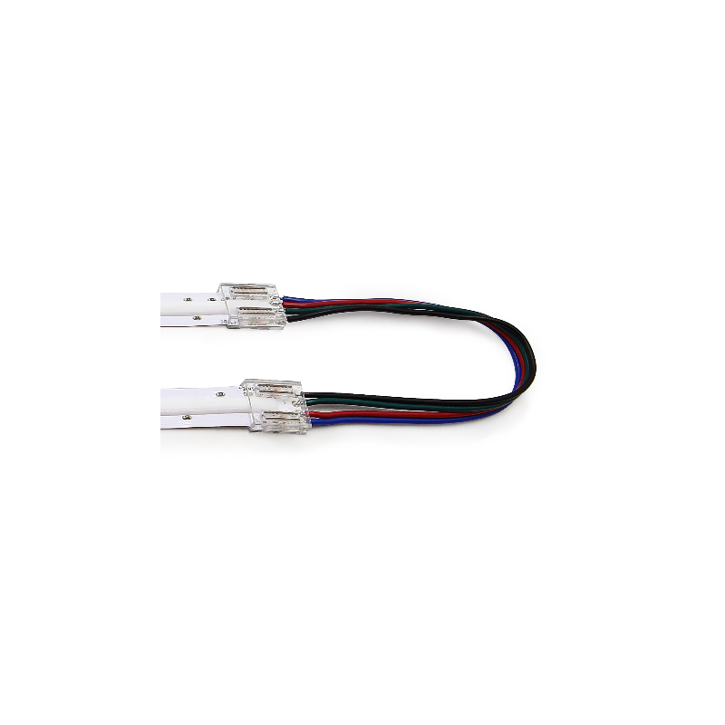 Разъем 4PIN с проводом для LED ленты COB RGB 12мм лента - лента (1шт) VARTON V4-R0-00.COB-RGB0.0003