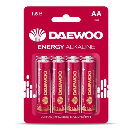 Элемент питания алкалиновый AA/LR6 1.5В Energy Alkaline 2021 BL-8 (уп.8шт) DAEWOO 5031081