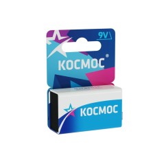 Элемент питания солевой "крона" 6F22 (блист.1шт) КОСМОС KOC6F221BL