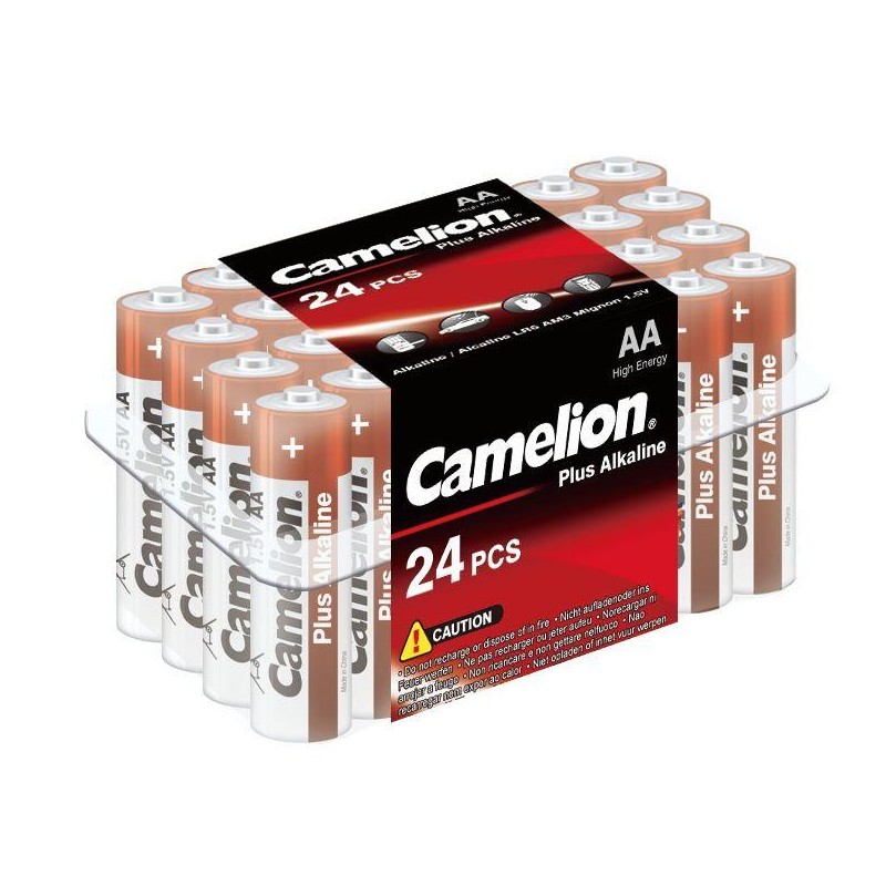 Элемент питания алкалиновый AA/LR6 1.5В Plus Alkaline LR6-PB24 (уп.24шт) Camelion 6752