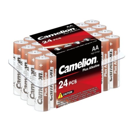 Элемент питания алкалиновый AA/LR6 1.5В Plus Alkaline LR6-PB24 (уп.24шт) Camelion 6752