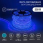 Лента светодиодная SMD5050 13х8мм 60LED/м 14.4Вт/м 220В IP67 син. (уп.100м) Neon-Night 142-103