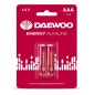 Элемент питания алкалиновый AAA/LR03 1.5В Energy Alkaline 2021 BL-2 (уп.2шт) DAEWOO 5029873