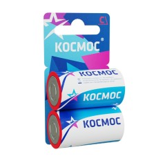 Элемент питания солевой C/R14 (блист.2шт) КОСМОС KOCR142BL