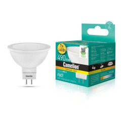 Лампа светодиодная LED7 JCDR/830/GU5.3 7Вт 3000К тепл. бел. GU5.3 460лм 220-240В Camelion 11656