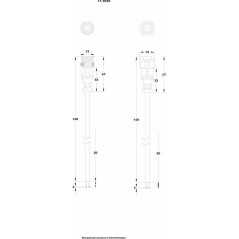 Кабель соединительный (3pin) герметичный (IP67) 3х0.5кв.мм 300В бел. Rexant 11-9530