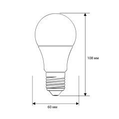 Лампа светодиодная LED7-A60/845/E27 7Вт грушевидная 4500К бел. E27 550лм 220-240В Camelion 11254