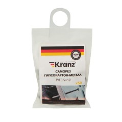 Саморез гипсокартон-дерево 3.5х19 (уп.50шт) Kranz 1133-3519-4