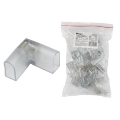 Соединитель L-образный UTC-K-24/N22 CLEAR 010 POLYBAG для светод. лент ULS-N22 RGB NEON 220В 4 конта