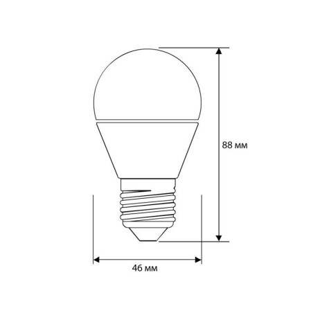 Лампа светодиодная LED8-G45/865/E27 8Вт 220В Camelion 13373