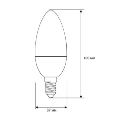 Лампа светодиодная LED5-C35/830/E14 5Вт свеча 3000К тепл. бел. E14 390лм 220-240В Camelion 12031