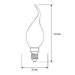 Лампа светодиодная филаментная LED7-CW35-FL/845/E14 7Вт 220В Camelion 13455