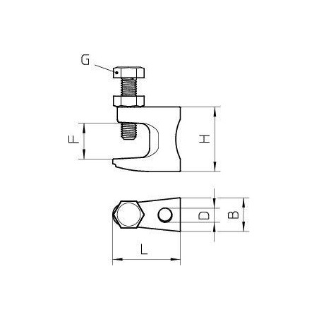 Комплект креп. с резьбой FL2-G M10 TG OBO 1488082