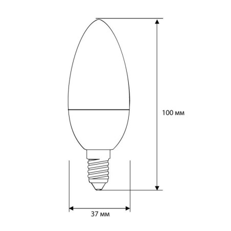 Лампа светодиодная LED5-C35/845/E14 5Вт свеча 4500К бел. E14 405лм 220-240В Camelion 12032