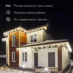 Шнур светодиодный Дюралайт фиксинг 2Вт 24LED/м тепл. бел. Эконом (уп.100м) Neon-Night 121-126-4