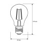 Лампа светодиодная филаментная LED13-A60-FL/830/E27 12Вт 220В Camelion 13716