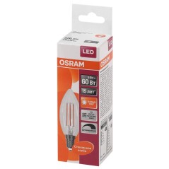 Лампа светодиодная филаментная LS CL B60D 5W/827 FIL E14 230В OSRAM 4058075230354