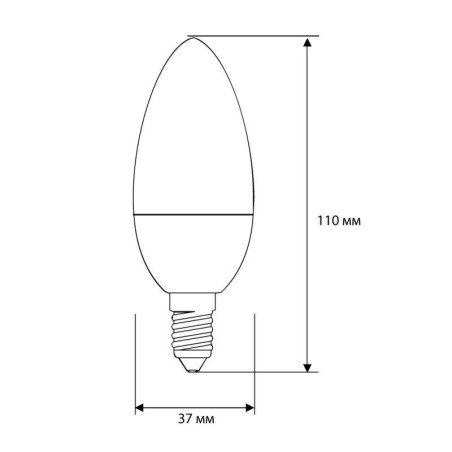 Лампа светодиодная LED12-C35/845/E14 12Вт 220В Camelion 13689