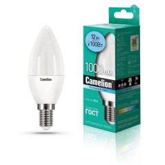 Лампа светодиодная LED12-C35/845/E14 12Вт 220В Camelion 13689