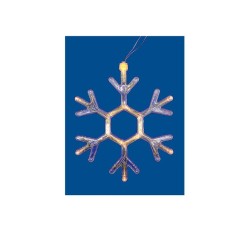 Фигура ULD-H1819-012/STA/3AAA WARM WHITE IP20 SNOWFLAKE Снежинка 3AAA (не в/к) 18х19см подвес 12 LED