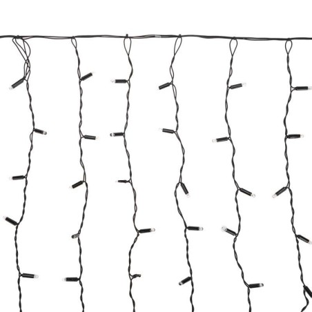 Гирлянда светодиодная "Дождь" 2х0.8м 160LED тепл. бел. 10Вт 230В IP65 провод черн. (нужен шнур питан
