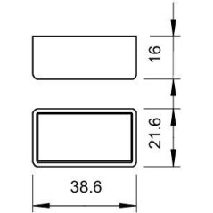 Колпачок защитный для проф. монтаж. 1268 SK OR PE OBO 1124502