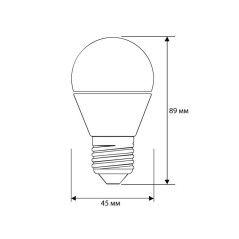 Лампа светодиодная LED12-G45/845/E27 12Вт 220В Camelion 13696