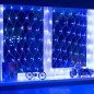 Гирлянда светодиодная "Сеть" 1.5х1.5м 150LED син. 12Вт IP20 провод ПВХ прозр. Neon-Night 215-123