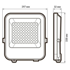 Прожектор светодиодный PFL-S5 200Вт 6500К IP65 80град. с клапаном с линзовым модулем JazzWay 5036468