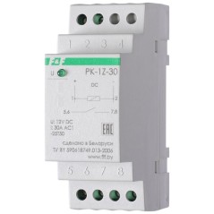 Реле промежуточное PK-1Z-30 (монтаж на DIN-рейке 35мм 12В DC 30А 1Z IP20) F@F EA06.001.018