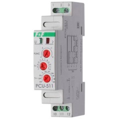 Реле времени PCU-511 8А 230В 1 перекл. IP20 многофункц. монтаж на DIN-рейке F@F EA02.001.010