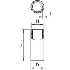 Муфта соединительная M40х1.5 SVM40W FT гор. цинк. OBO 2046558