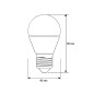 Лампа светодиодная LED8-G45/830/E27 8Вт шар 3000К тепл. бел. E27 720лм 170-265В Camelion 12392