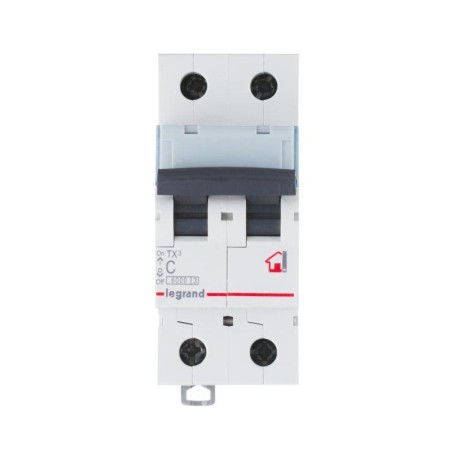 Выключатель автоматический модульный 2п C 20А 10кА TX3 6000 2мод. 230/400В Leg 403931