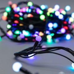 Гирлянда светодиодная "Мультишарики" 20м d13мм 200LED RGB 16Вт 220-240В IP65 провод ПВХ черн. (нужен