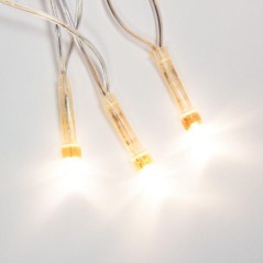 Гирлянда светодиодная универсальная 10м 100LED тепл. бел. 4Вт IP20 с контроллером 8 режимов провод П