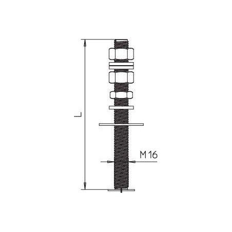 Стержень с резьбой isFang-3B-G1 V2A 270 OBO 5408971