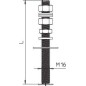 Стержень с резьбой isFang-3B-G1 V2A 270 OBO 5408971