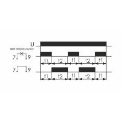 Реле времени PCU-507 2х8А 230В 2п IP20 многофункц. 2 независимых времен. 1 мод. монтаж на DIN-рейке