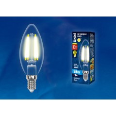 Лампа светодиодная LED-C35-13W/3000K/E14/CL PLS02WH Uniel UL-00005899