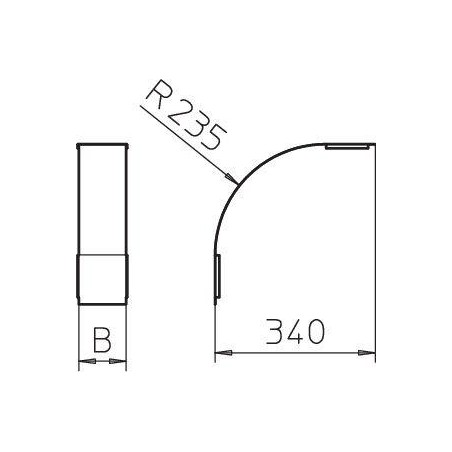 Крышка внеш. верт. угла 90град. 100мм DBV 110 100 F DD OBO 7131556