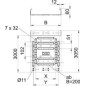 Лоток листовой перфорированный 200х60 L3050 сталь 0.75мм RKMS 620 FS OBO 6047638