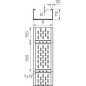 Лоток листовой перфорированный 200х110 L6000 сталь 2мм WKSG 120 FT OBO 6098141