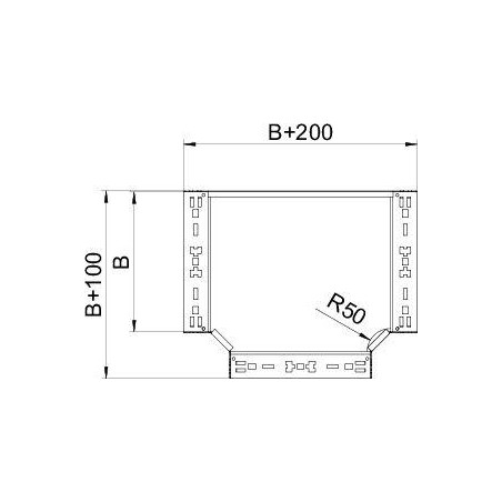 Секция Т-образная 110х200 RTM 120 FT OBO 6042034