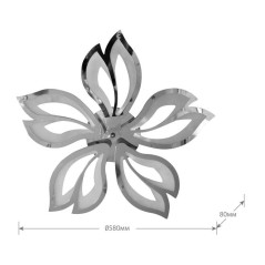 Светильник светодиодный LCL-1027 90Вт люстра управляем. бел. Camelion 14635